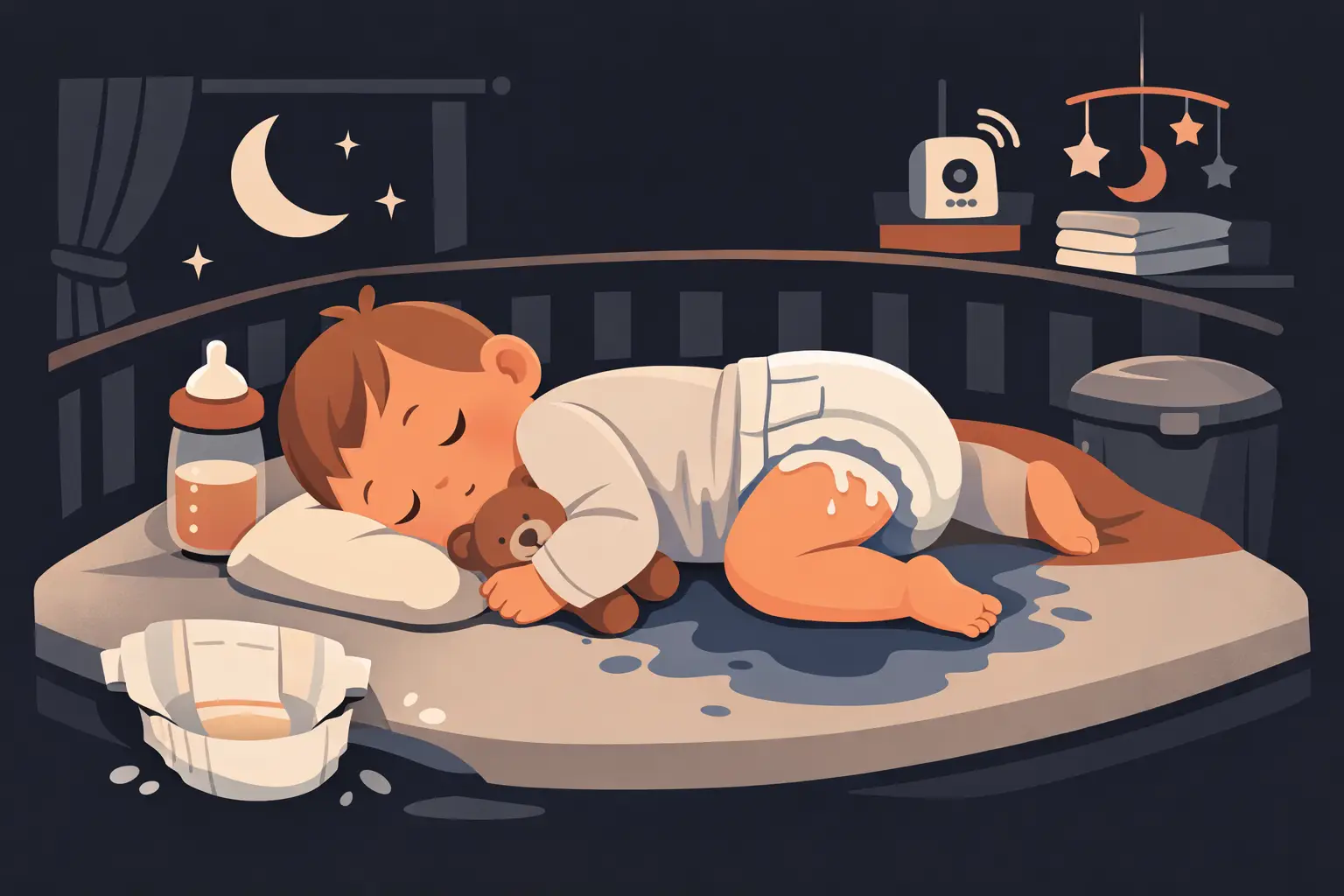 Why Is My Baby Soaking Through Diapers at Night?