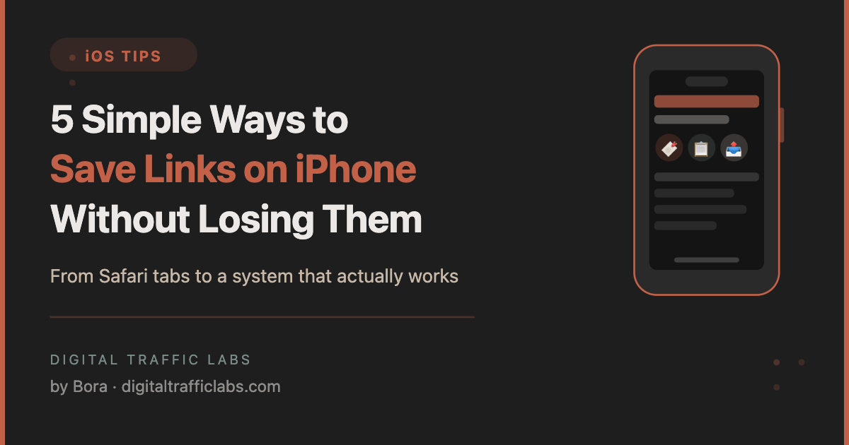5 simple ways to save links on iPhone without losing them