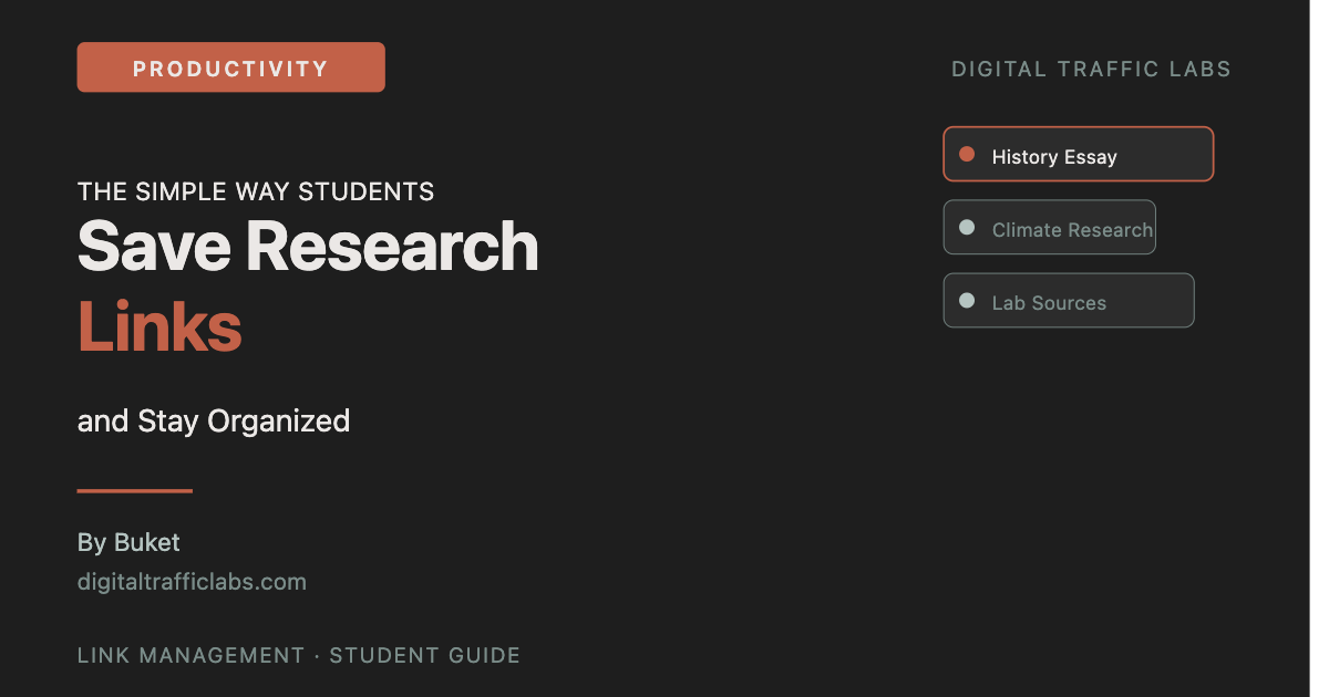 How students can save research links and stay organized - DTLabs guide