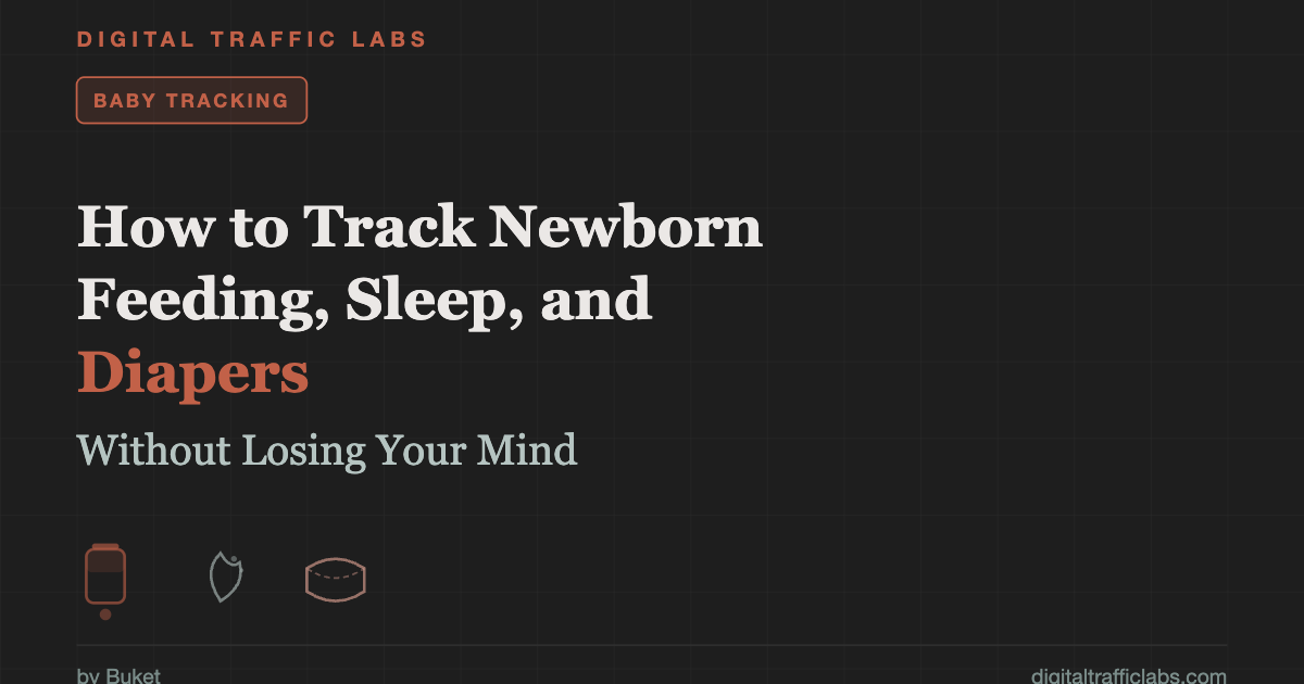 How to track newborn feeding sleep diapers - FeedRight baby tracker guide